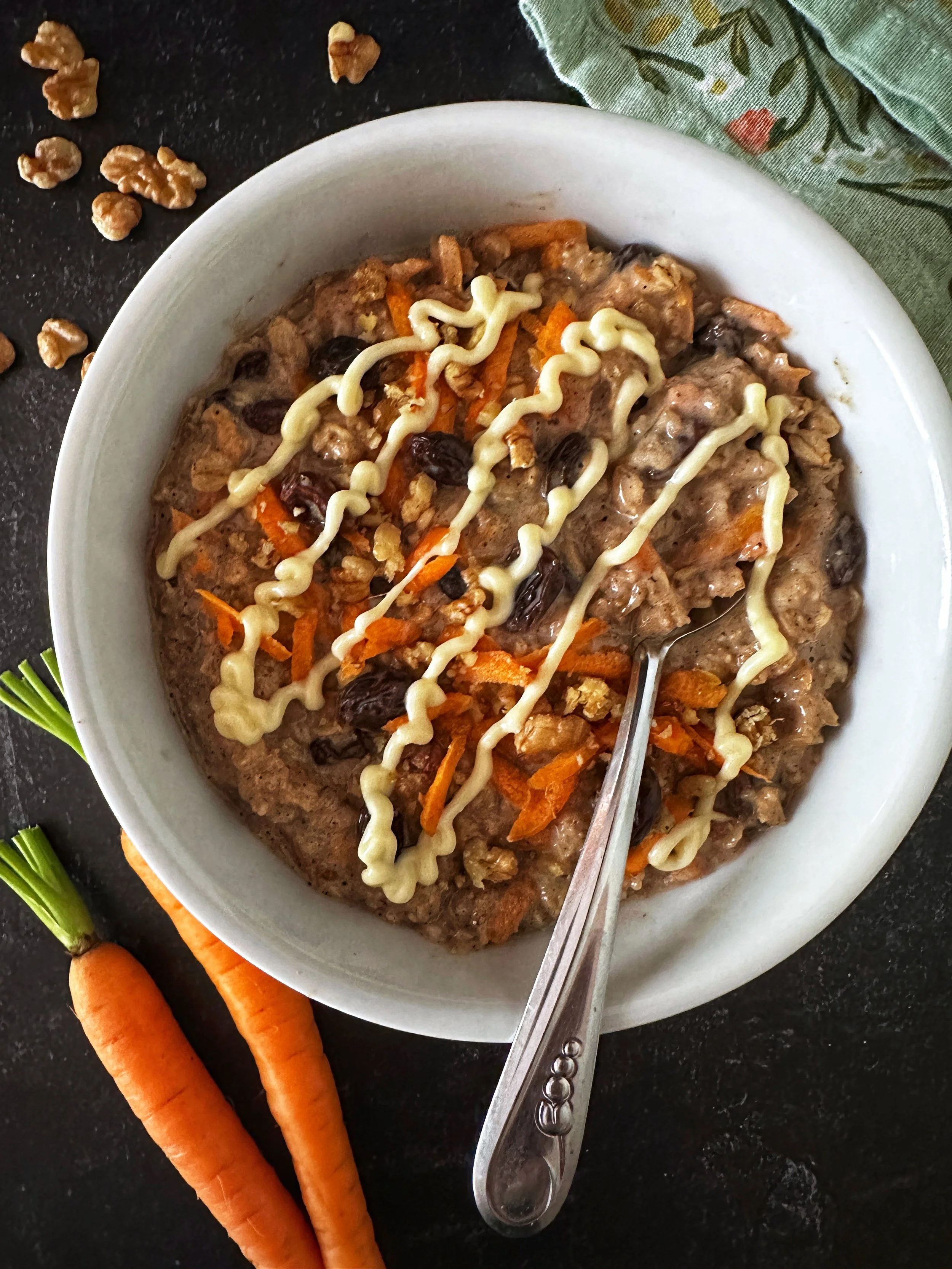 Creamy Carrot Cake Oatmeal