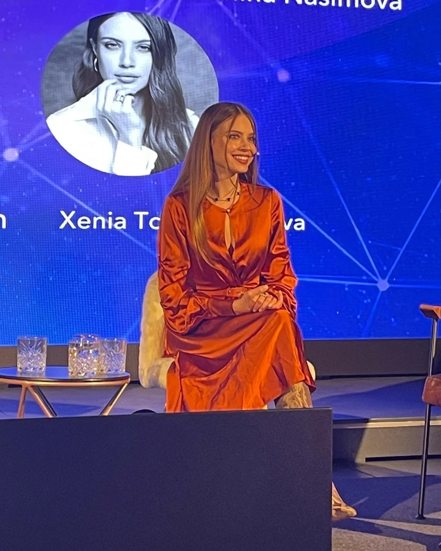 Xenia Tchoumi at the WEF in Davos