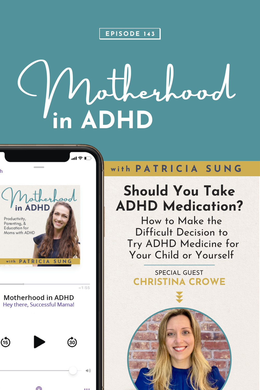Should You Take ADHD Medication? How to Make the Difficult Decision to Try ADHD Medicine for Your Child or Yourself with Psychotherapist Christina Crowe #143
