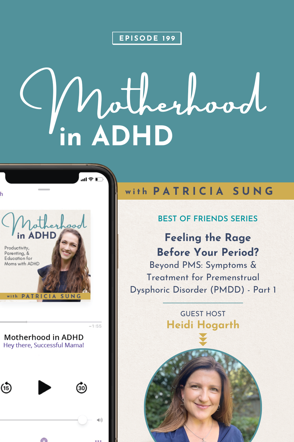 Feeling the Rage before your Period? Beyond PMS: Symptoms & Treatment for  Premenstrual Dysphoric Disorder (PMDD) with Heidi Hogarth (Part 1) - Best  of Friends Series #199 — Patricia Sung ▫ Motherhood in ADHD