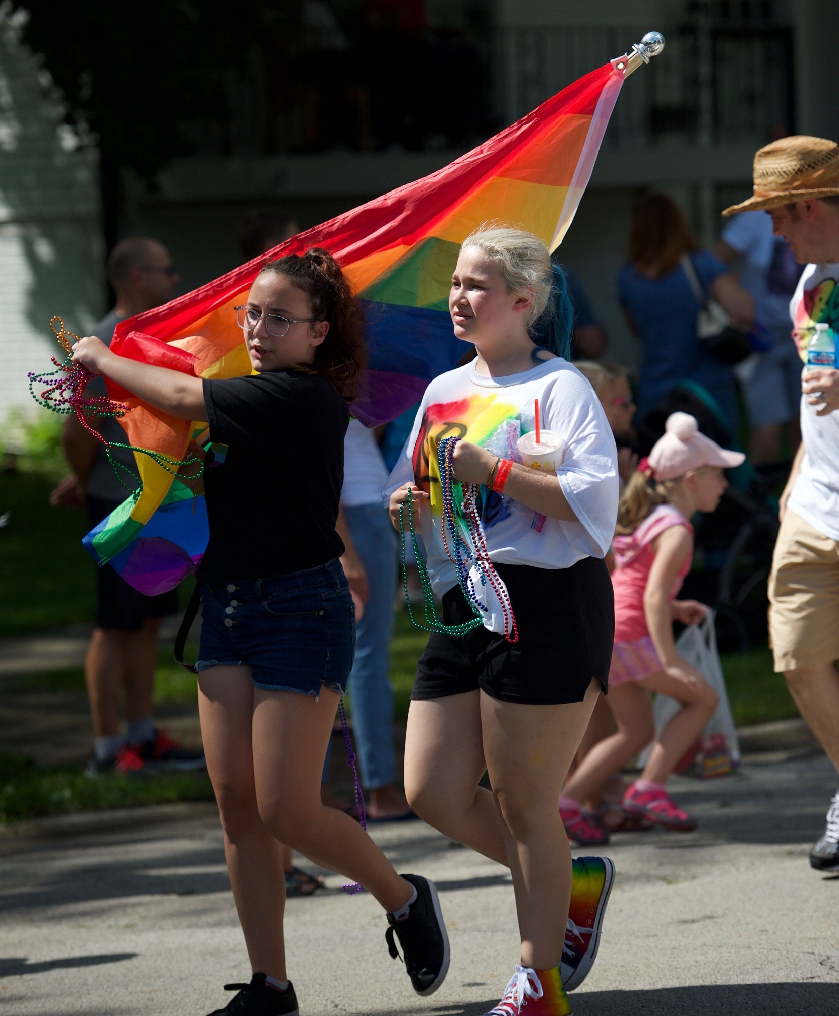 Molly Pinta marching at BG Days 2018