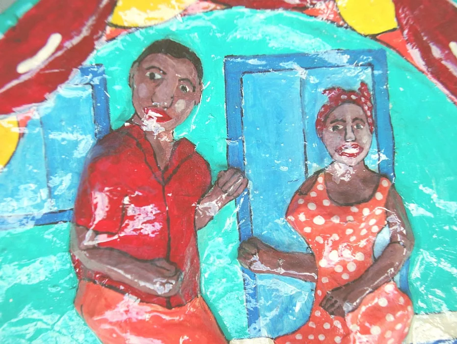 Havana dancers plaque, view 2
