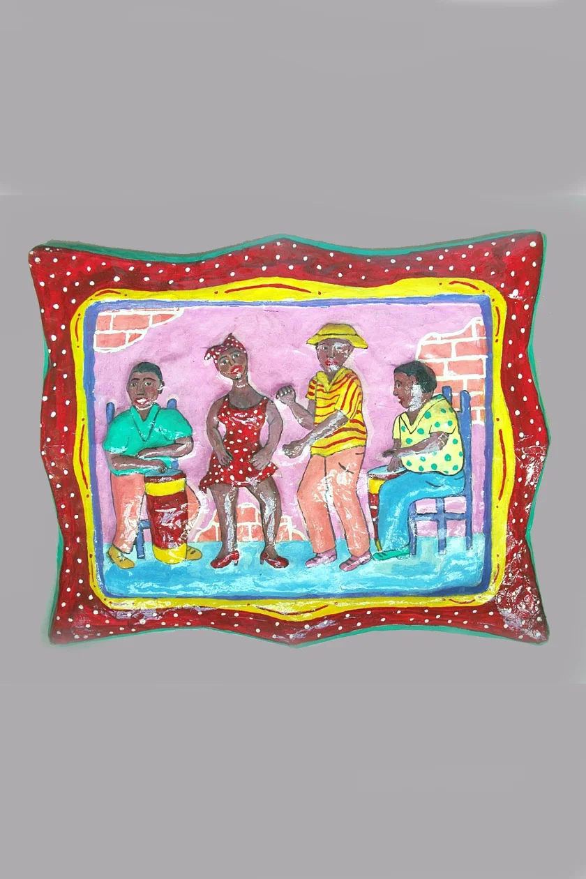 AfroCuban musician plaque, view 1