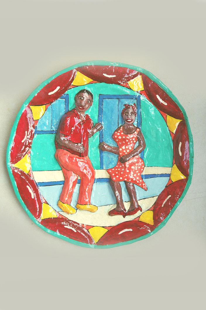 Havana dancers plaque