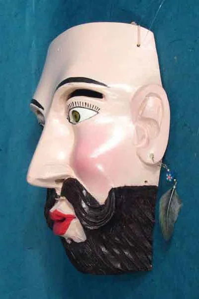 Bearded man mask, view2