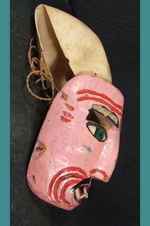Vintage viejo mask, view 3