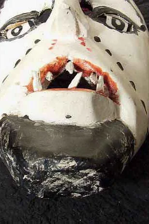 White devil mask, view 4