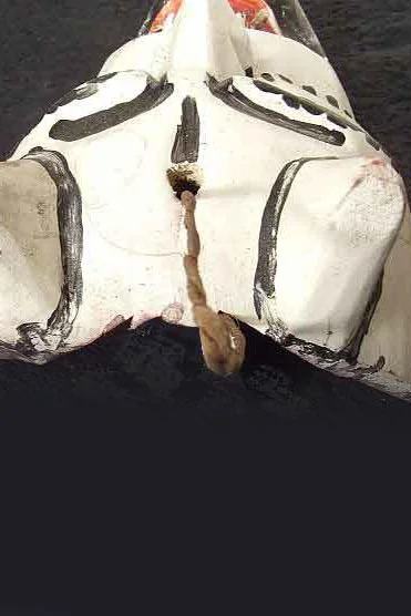 White devil mask, view 5