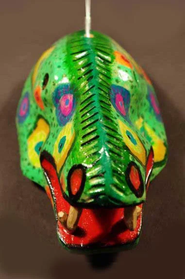 Mini lizard mask, view 2
