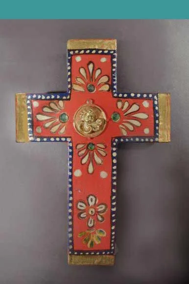 C16. Wooden cross with angel