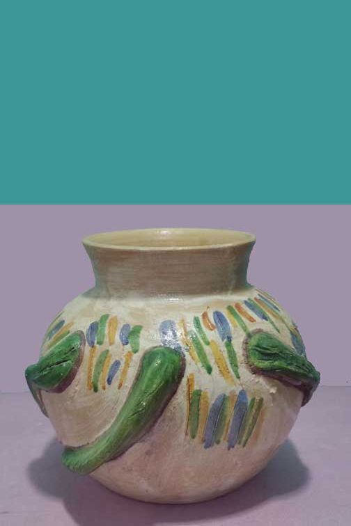 Dolores Porras lizard pot, View 4
