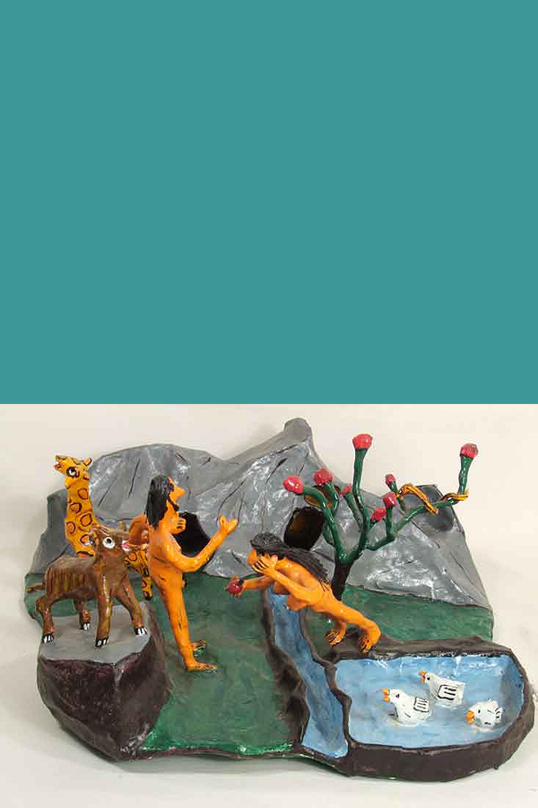 Adam & Eve Sculpture, view 3