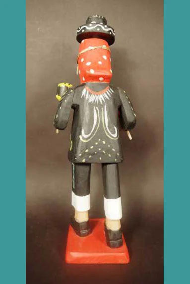 Handcarved Guatemalan folk dancer, view 4