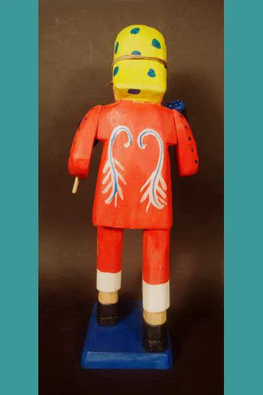 Handcarved Guatemalan folk dancer, view 4