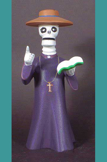 Skeleton priest by Avelino Perez - View 1