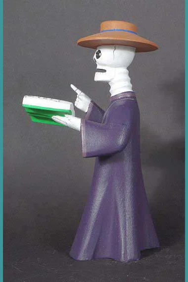 Skeleton priest by Avelino Perez, View 2