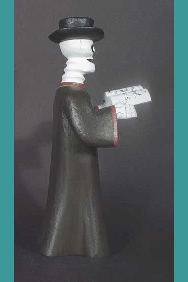 Skeleton priest by Avelino Perez, view 4