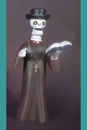 S19. Skeleton priest by Avelino Perez.