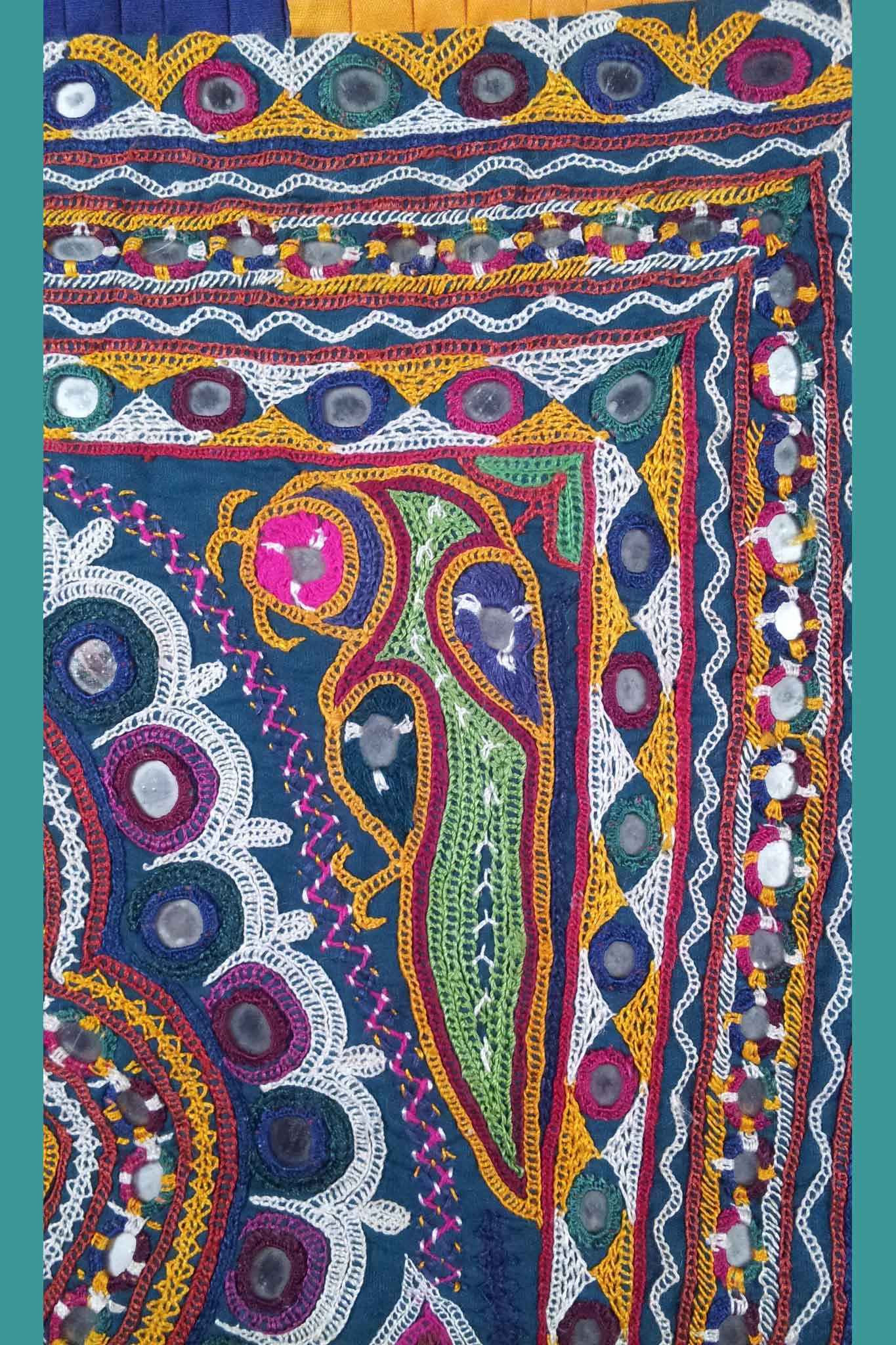 Banjari vintage chakla cloth, view 4