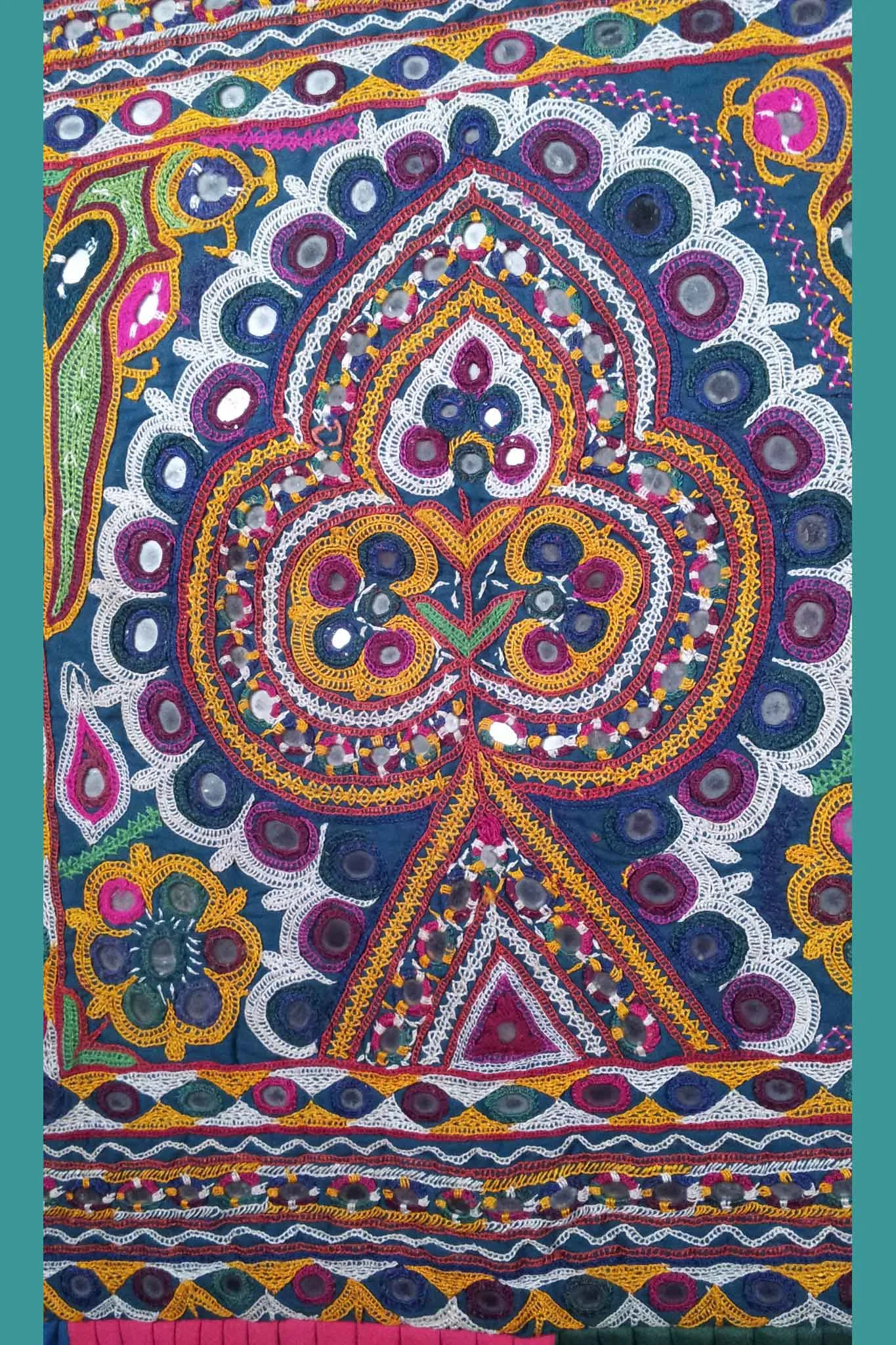 Banjari vintage chakla cloth, view 3