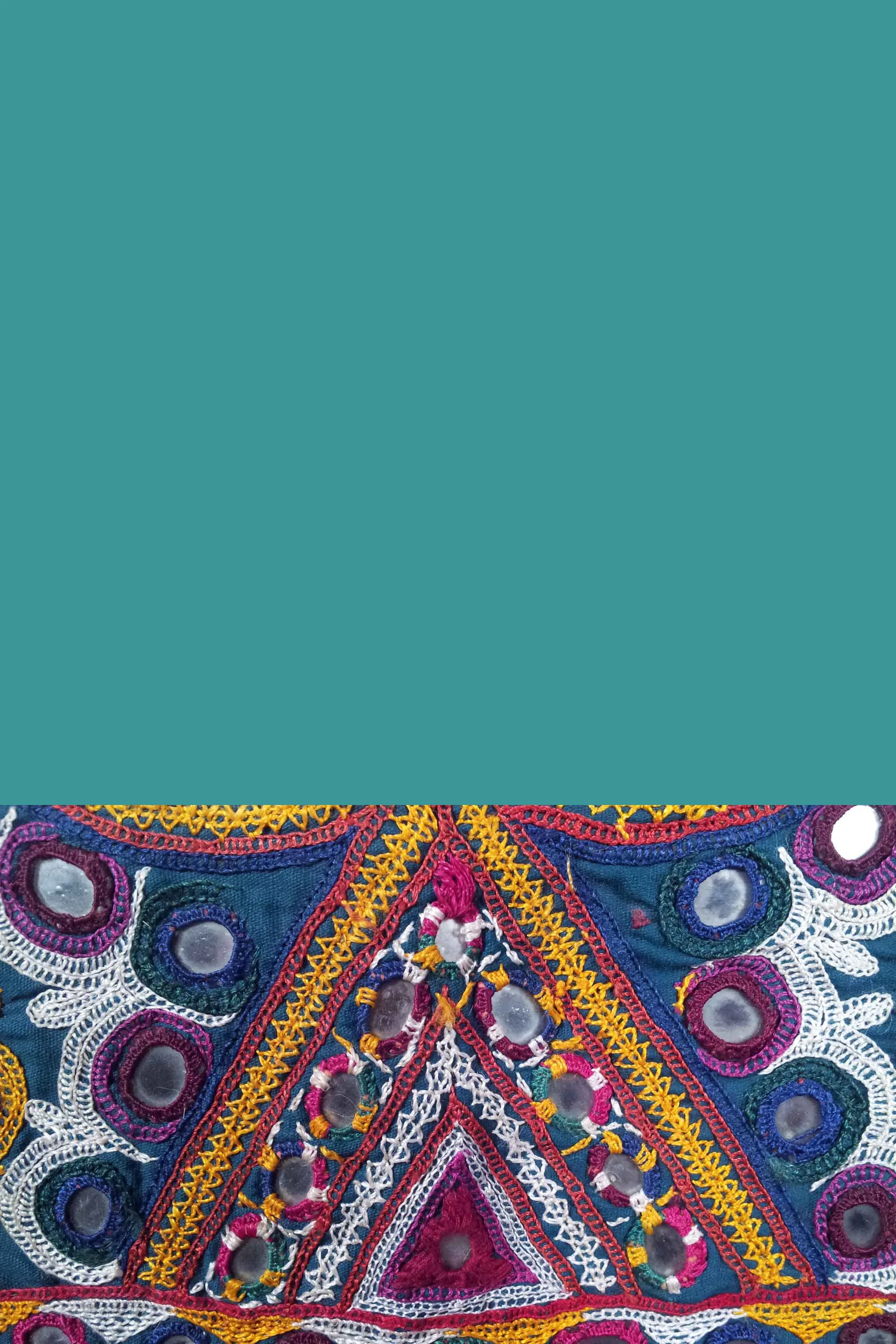 Banjari vintage chakla cloth, view 7