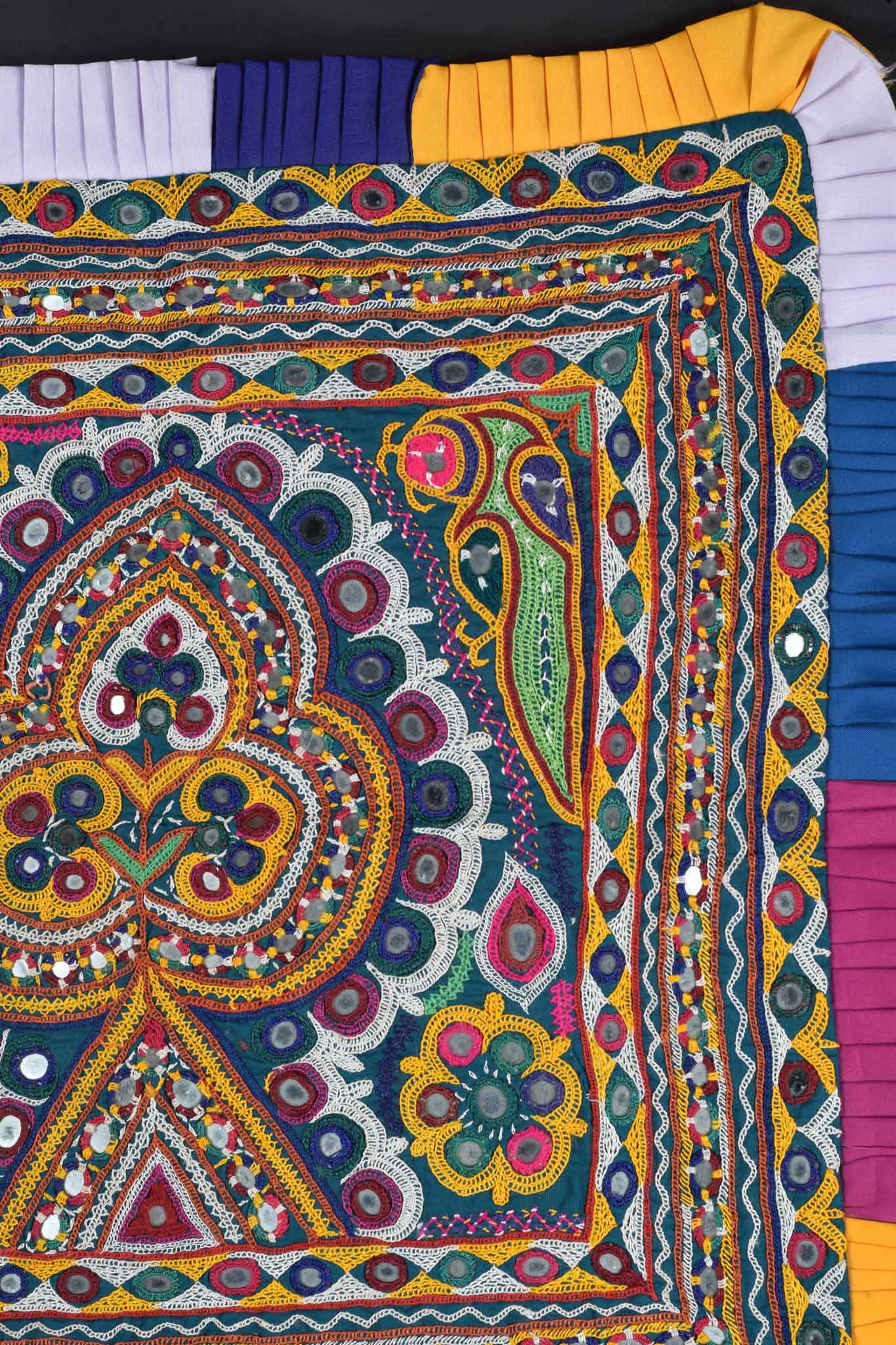 Banjari vintage chakla cloth, view 5