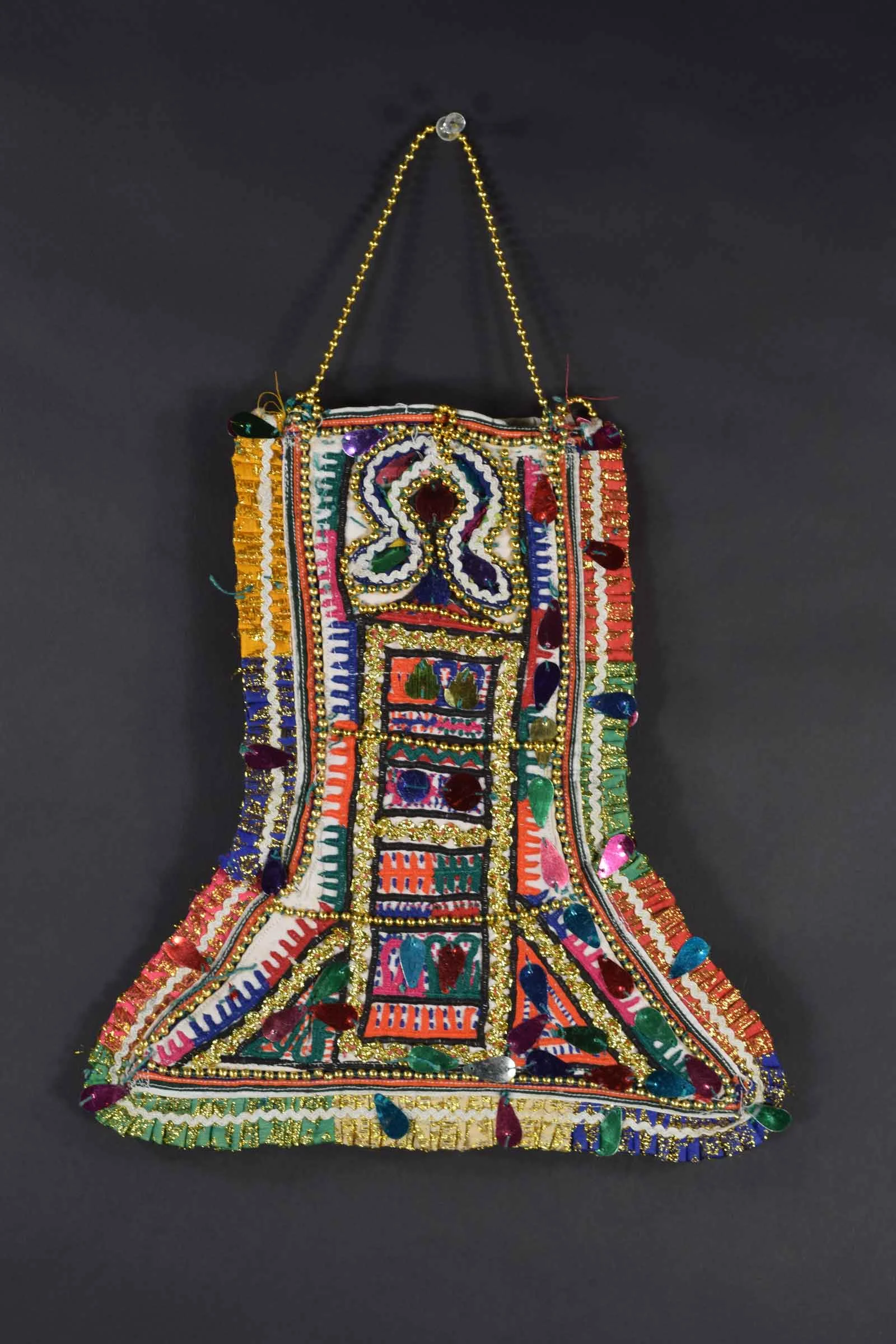 Beaded Indian bag, view 2