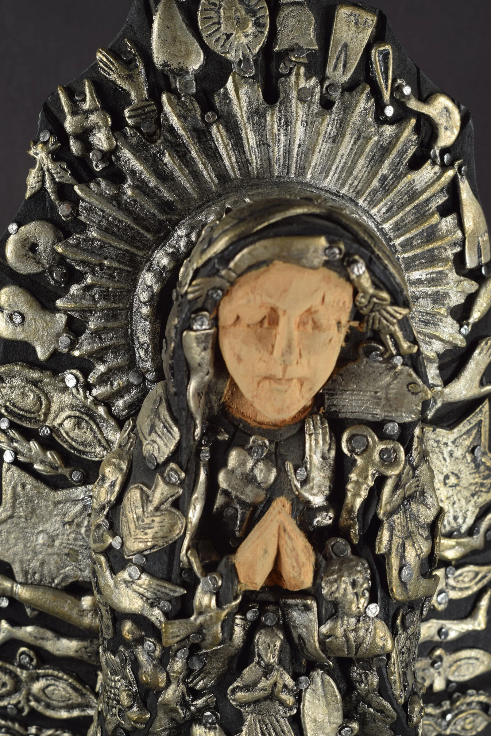 Virgin of Guadalupe with milagros, View 4