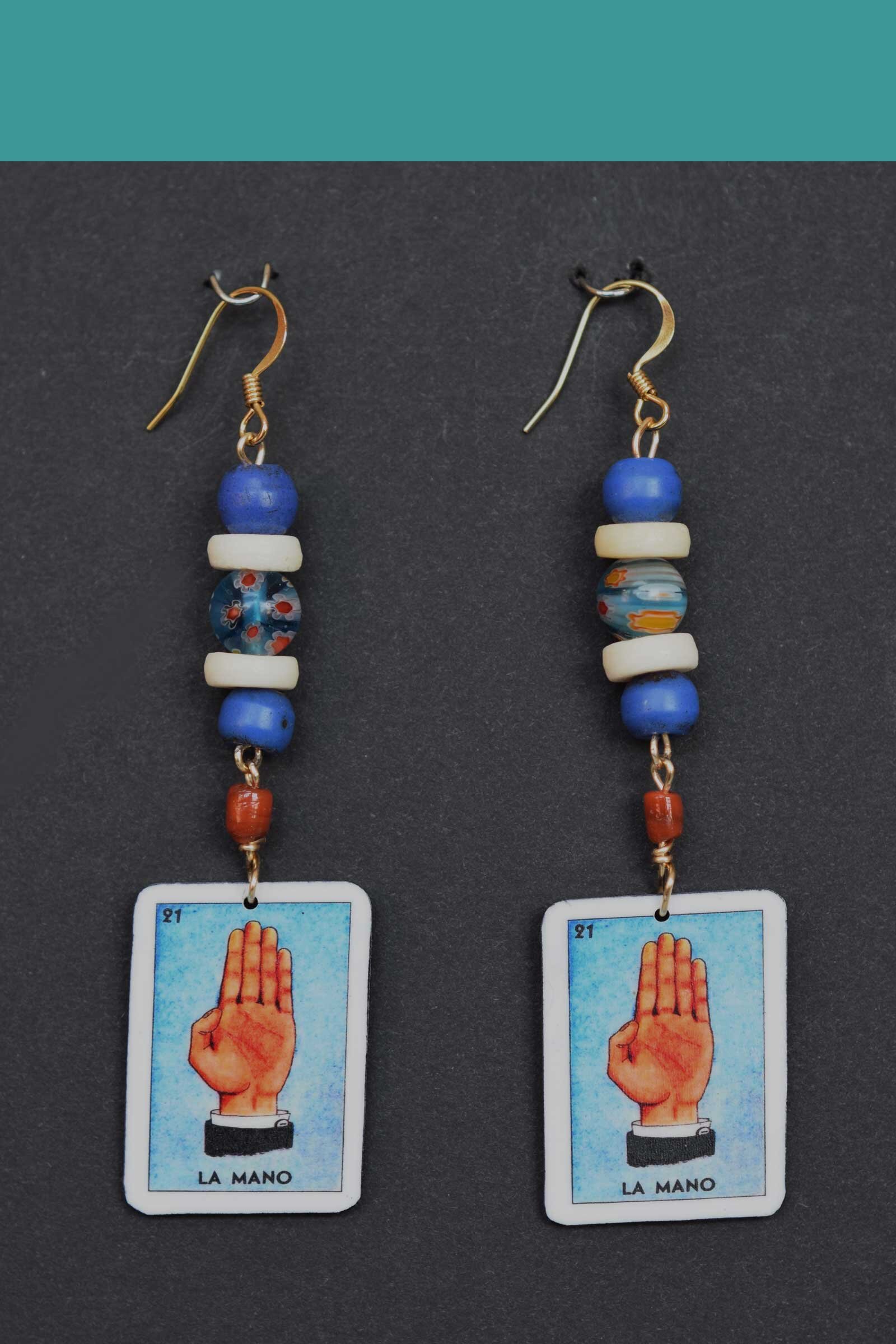 La Mano earrings, large image