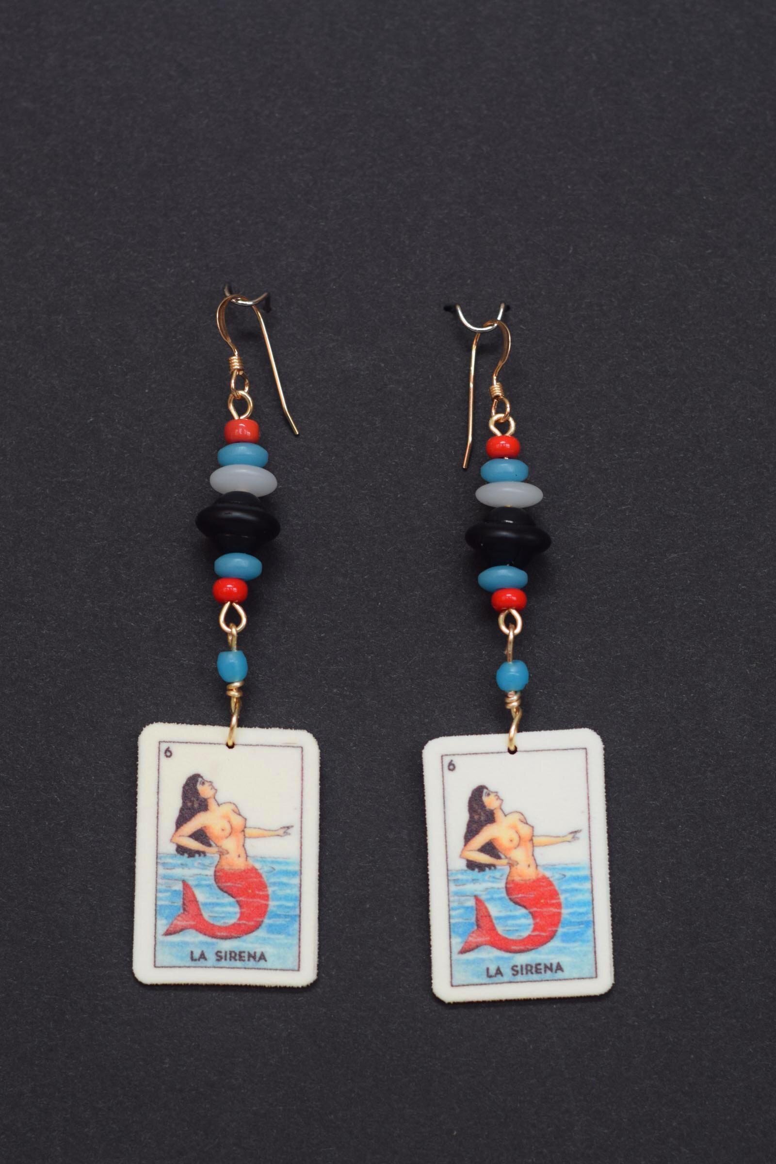 La sirena 2 earrings, large image