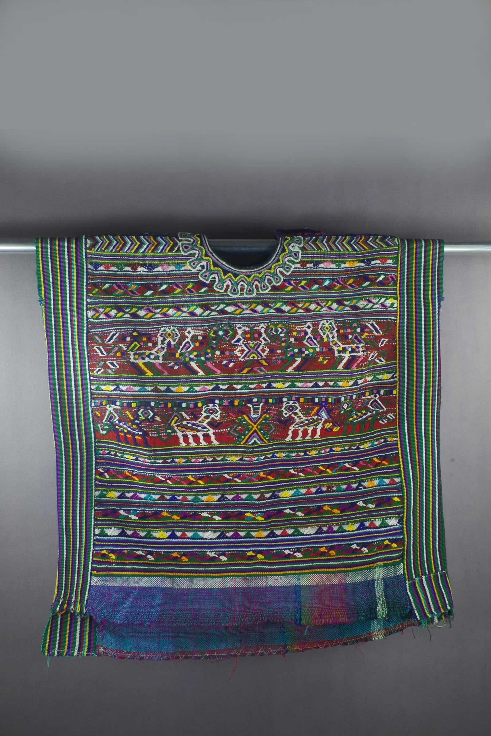 Nebaj huipile with plaid bottom