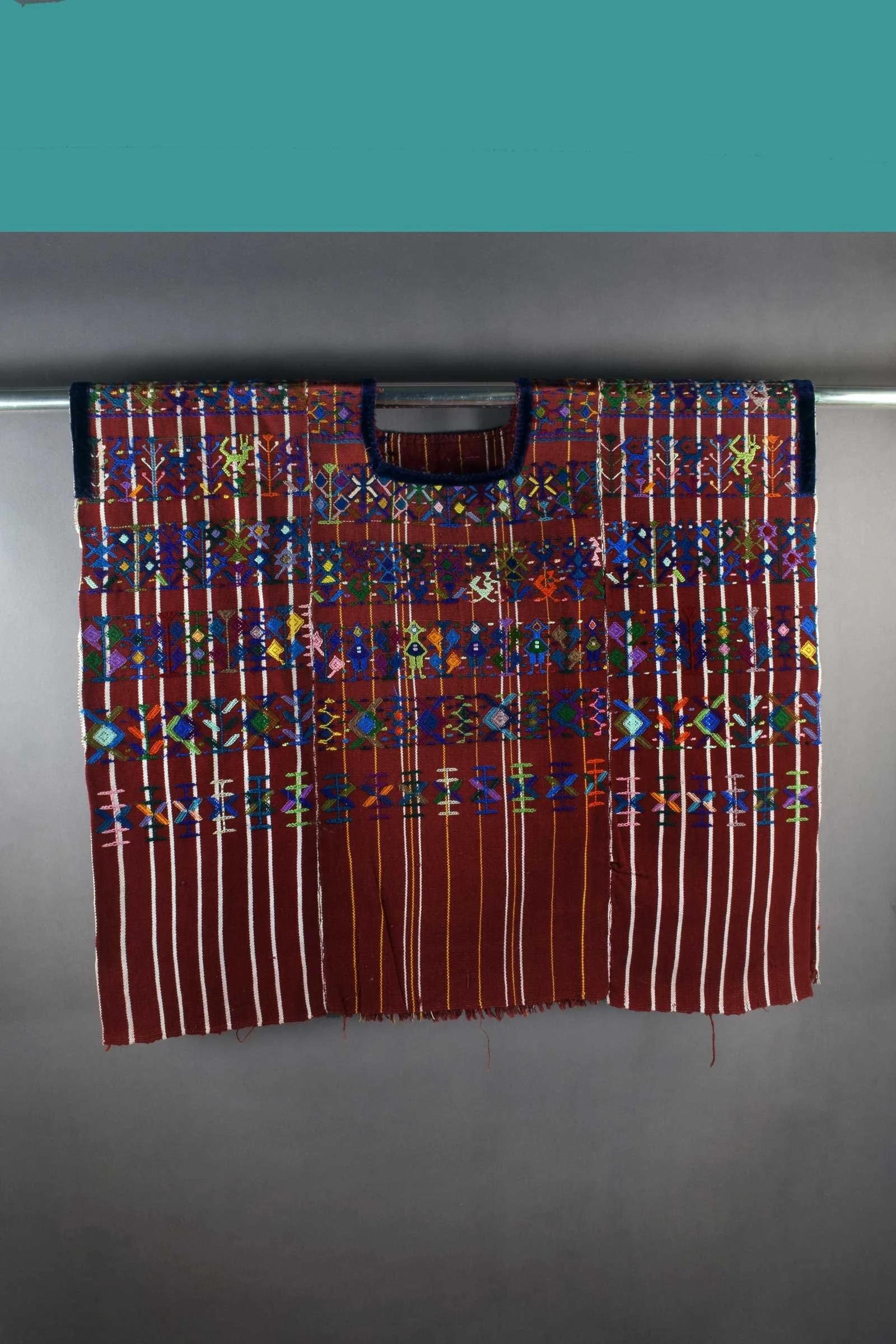 Dark red Santa Catarina Palopo huipile