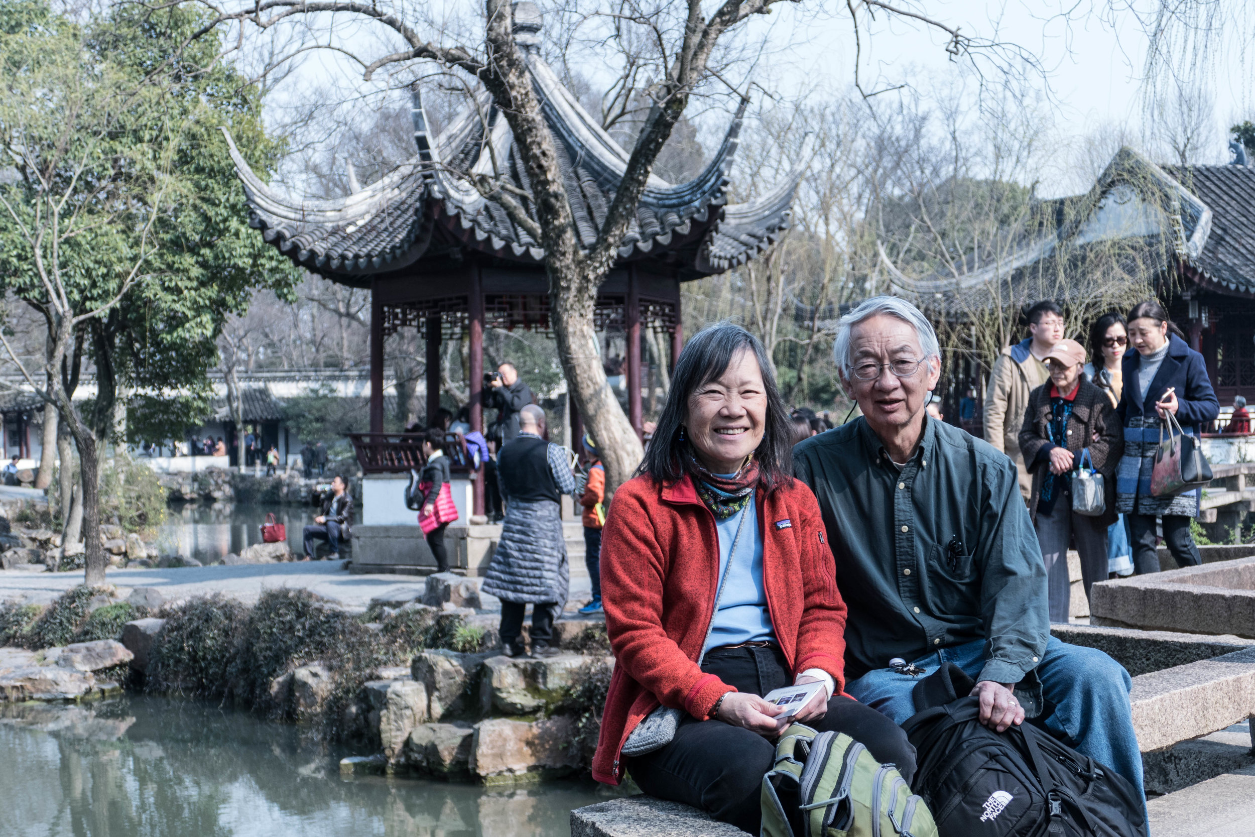 Old fashioned selfie at the Humble Administrator’s Garden