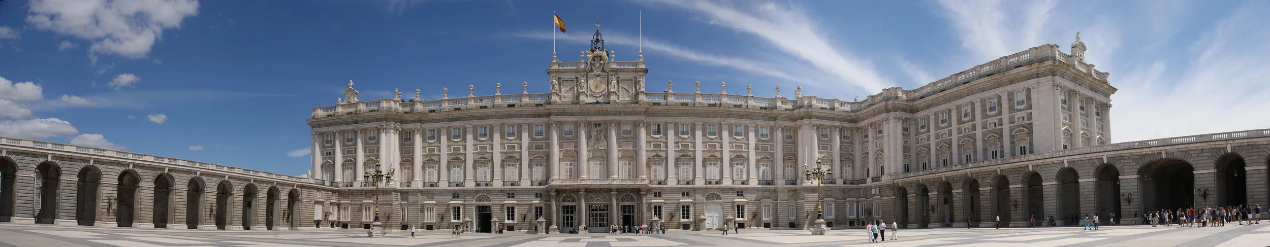 Panorama of the Palacio Real of Madrid