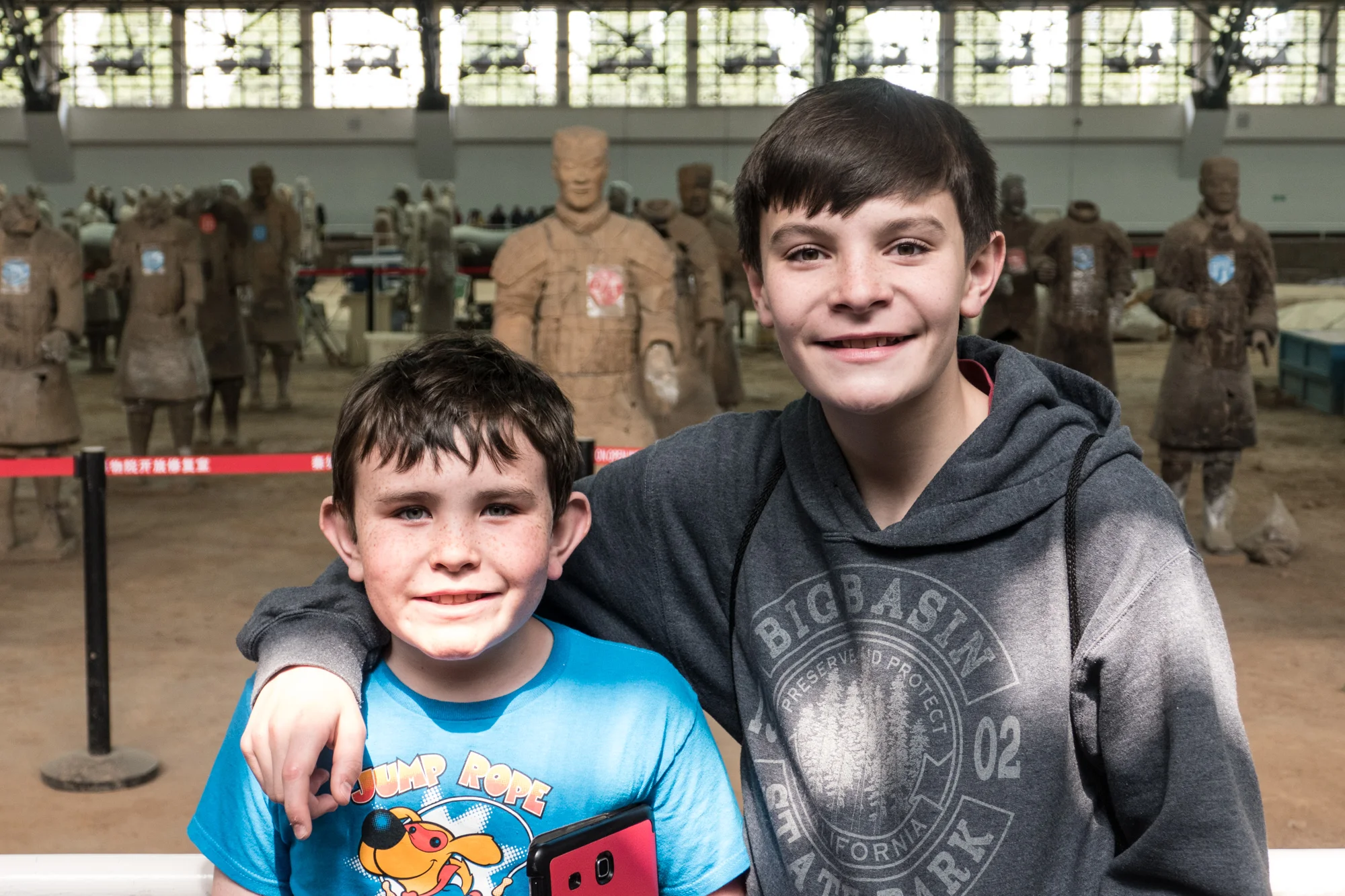Josh and William and the warriors