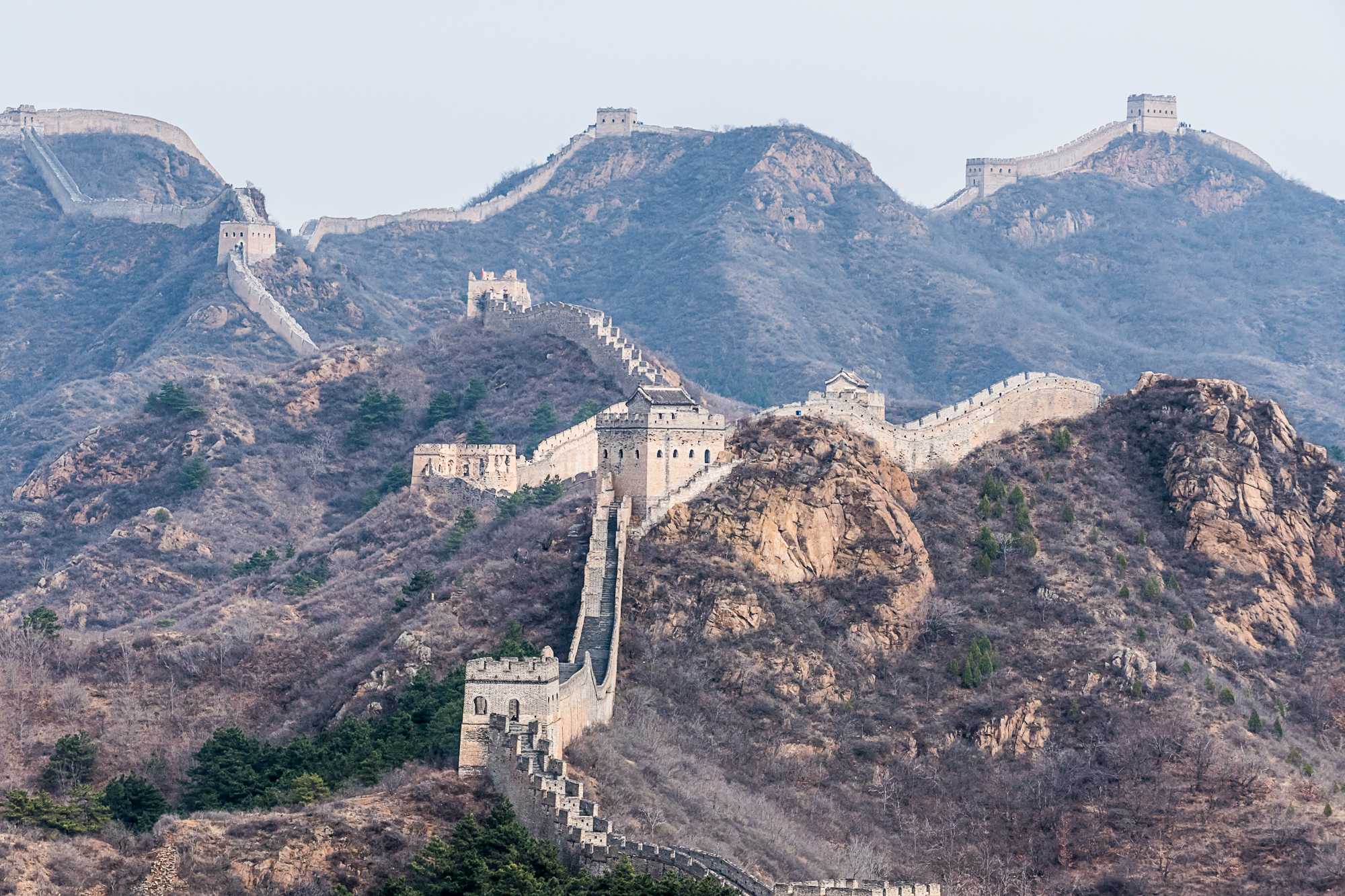 It is a truly amazing sight to see the wall snaking over the distant mountains.