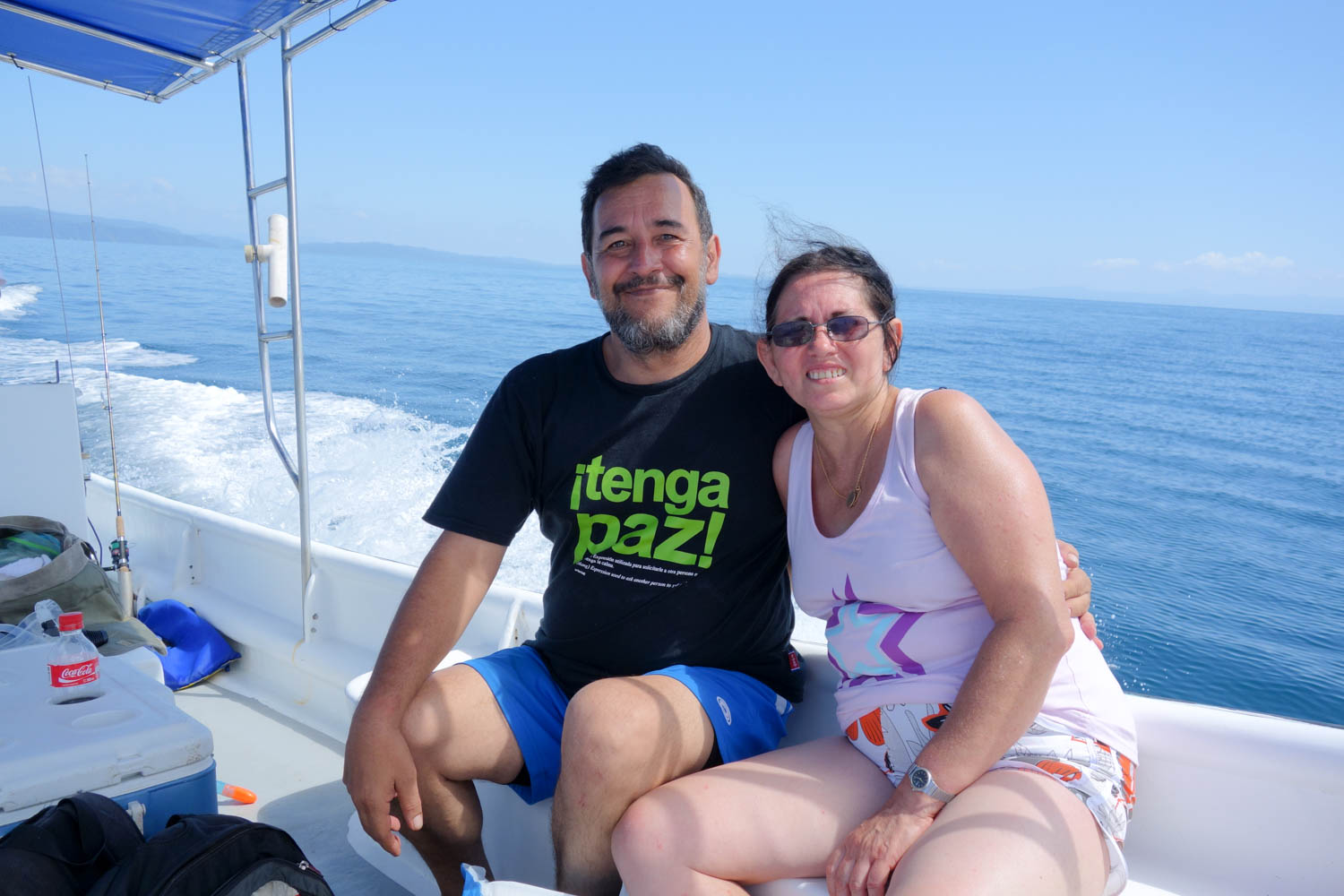 The other couple on the boat