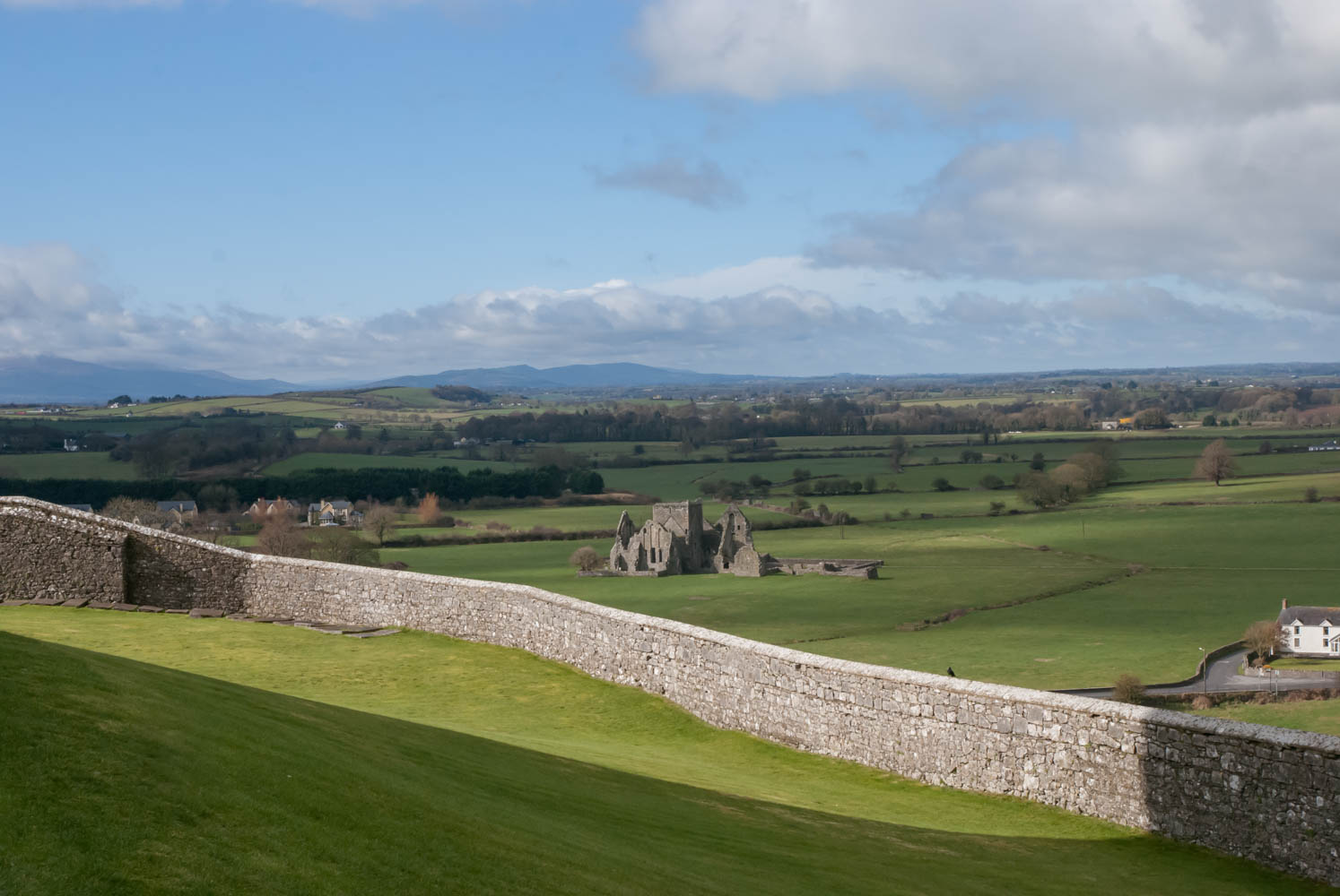 The wall and surrounding countryside