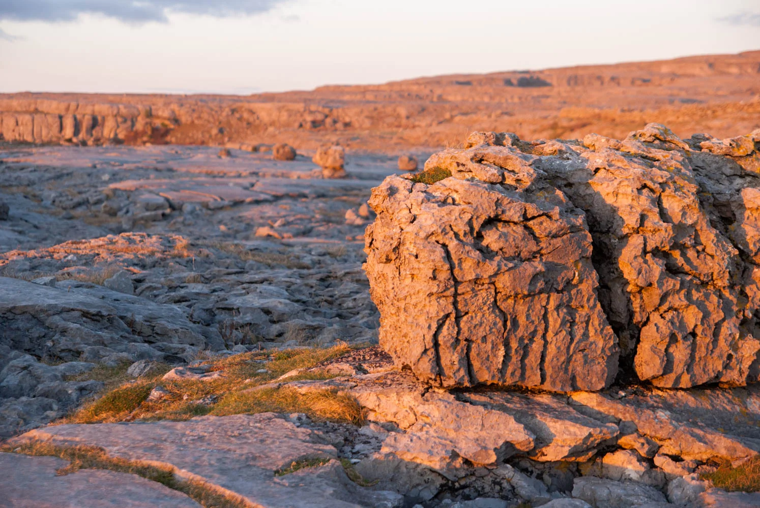 Sunset on the Burren near Doolin