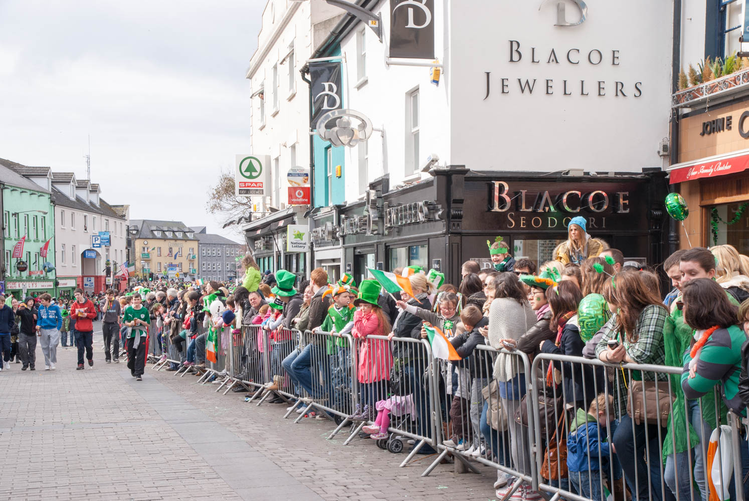 Waiting for the parade to begin