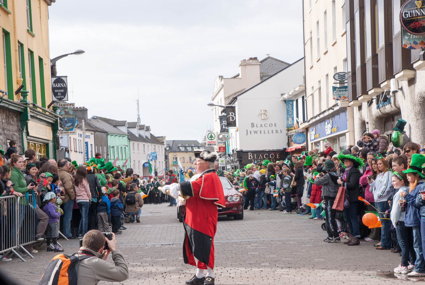 The Marshal declares the parade to begin