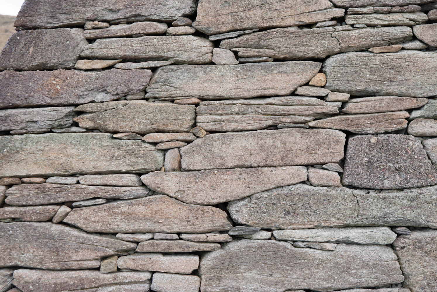 Closeup of the wonderful stonework on the Gallarus Oratory