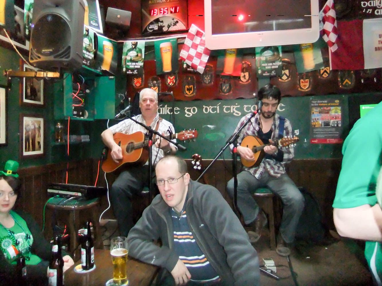 In the Taaffes Pub in Galway on St. Patty’s Day