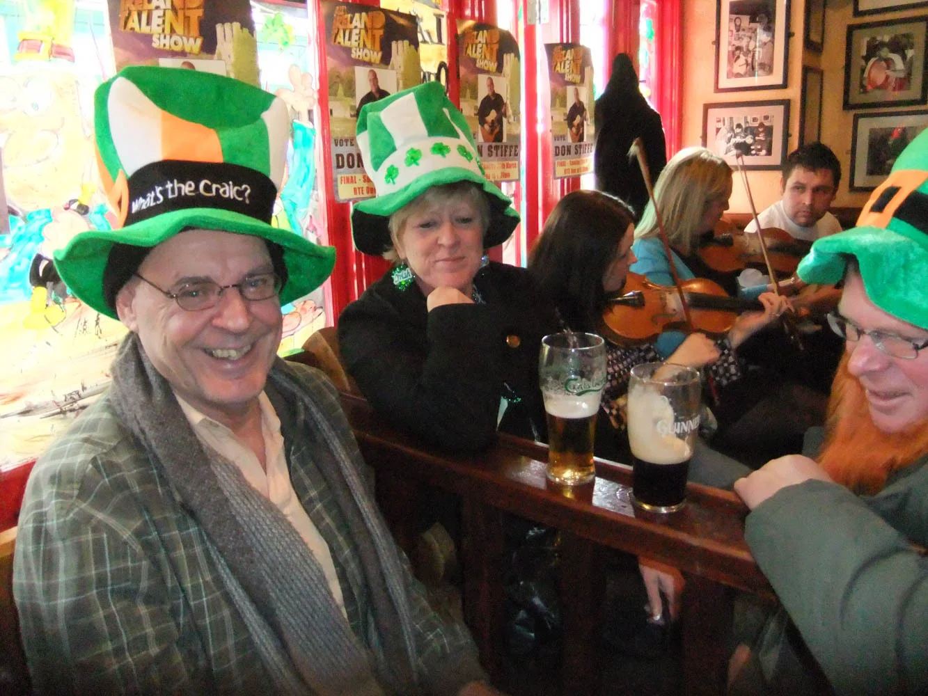 In the famous Tig Coili Pub in Galway on St. Patty’s Day