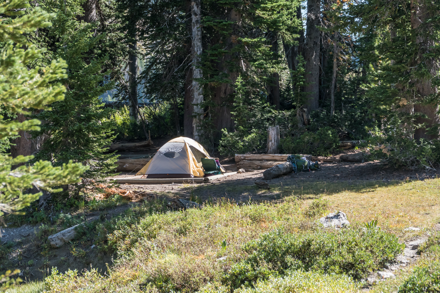 Our camp at Marion Lake