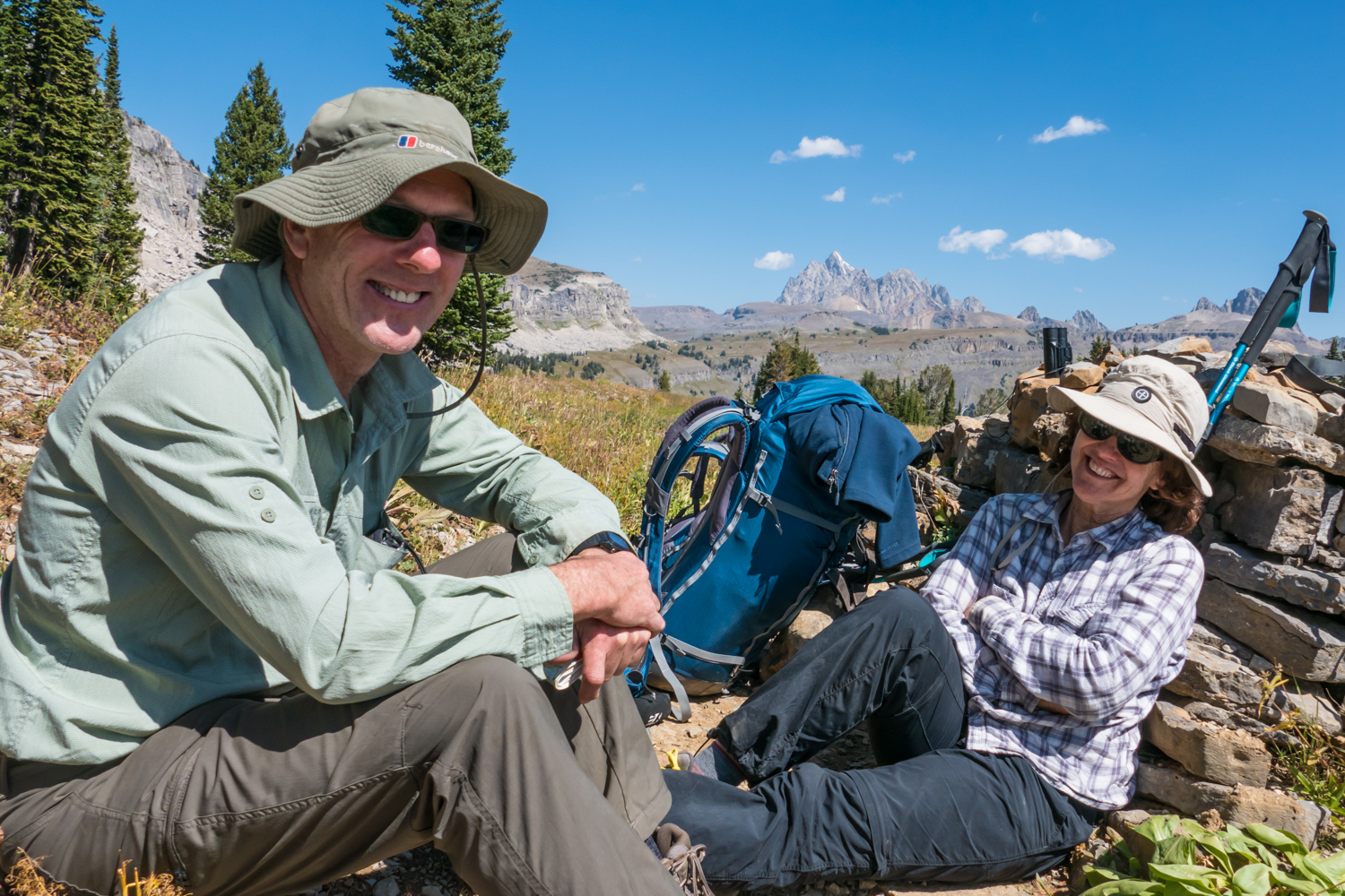 Taking a break with Noel and Sandy