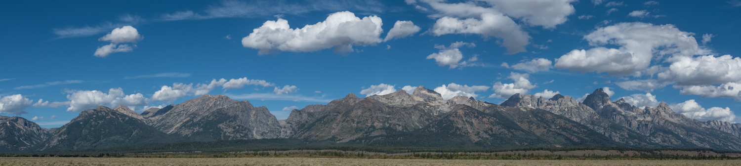 Panorama of the Grand Tetons