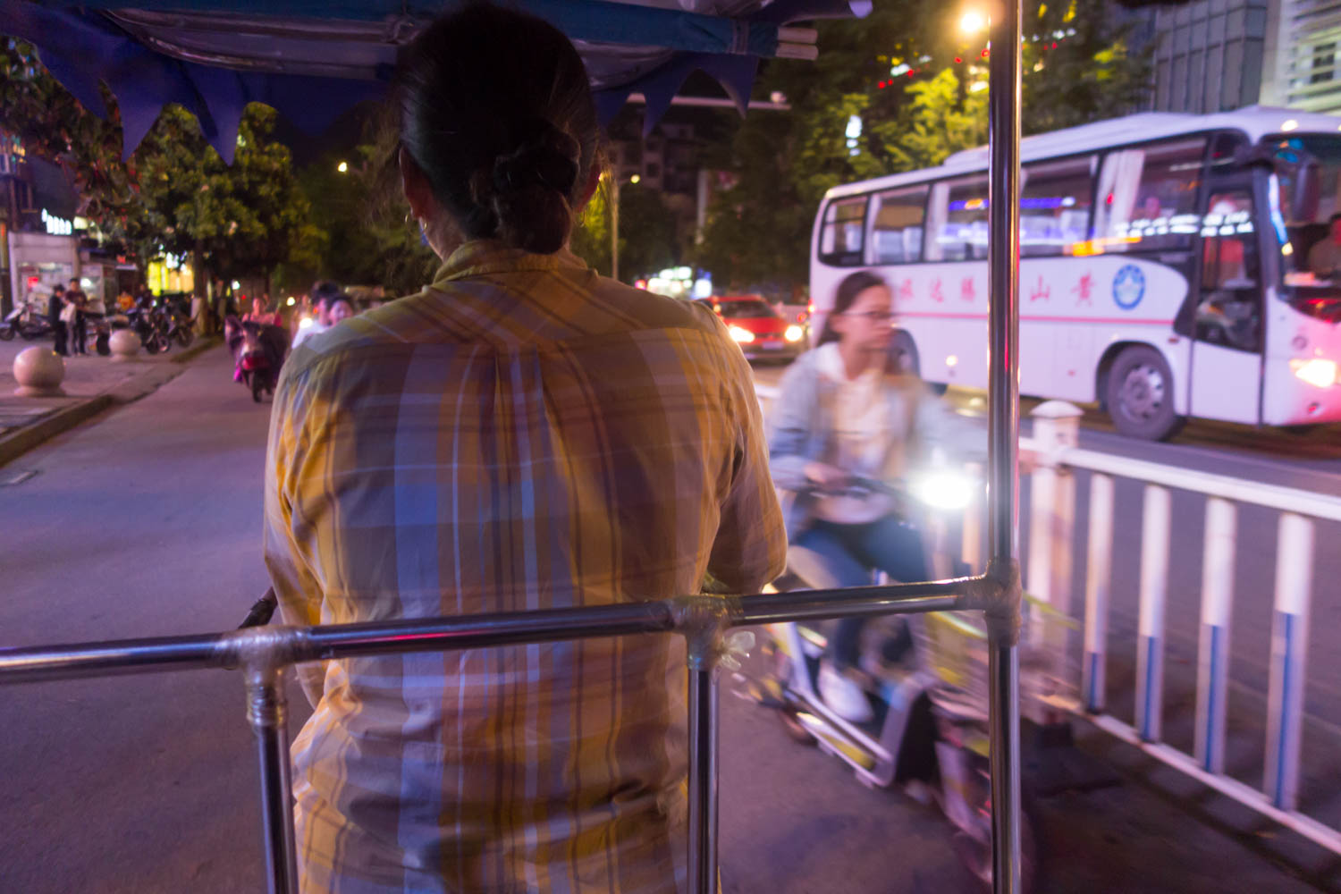 Our pedicab lady in Huangshan