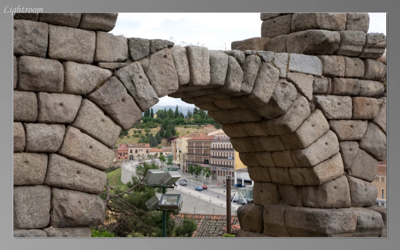 Closeup of the aqueduct