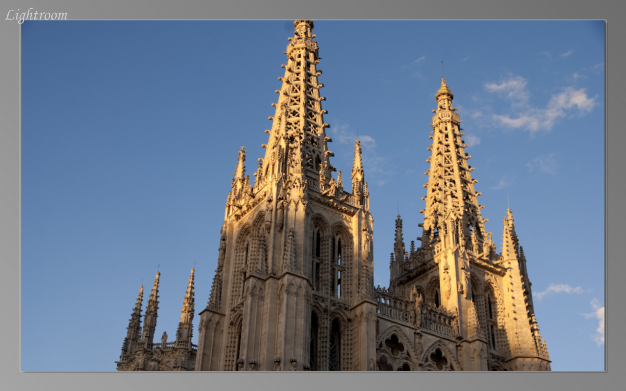 Burgos Cathedral at sunset